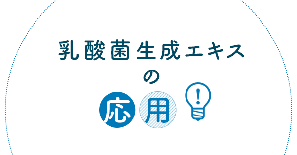 乳酸菌生成エキスの応用